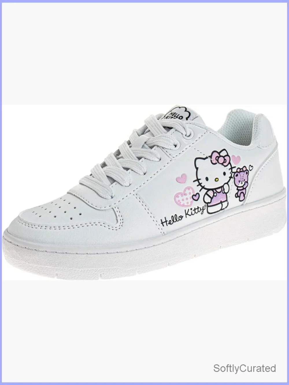 Hello Kitty Strawberry Sneakers Girls Kids Lightweight Athletic Casual